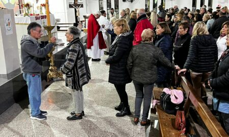 HOMENAJE A SAN EXPEDITO EN LA PARROQUIA CRISTO OBRERO