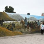 EN LA ESCUELA 49 SE INAUGURÓ UN MURAL QUE HONRA LA MEMORIA DE SAN MARTÍN