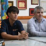 EL INTENDENTE RECIBIÓ AL PILOTO NICOLA ESCALÓN: COMPETIRÁ EN BRASIL