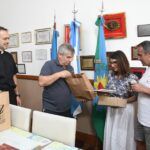 DESCENDIENTES DE ITALIANOS QUE EMIGRARON A CHIVILCOY VISITARON AL INTENDENTE