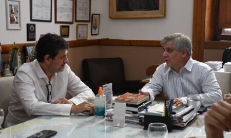 BRITOS RECIBIÓ AL DECANO DE LA UNIVERSIDAD NACIONAL DE GENERAL SARMIENTO