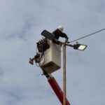RENOVACIÓN DEL ALUMBRADO PÚBLICO: FUERON COLOCADAS 50 NUEVAS COLUMNAS
