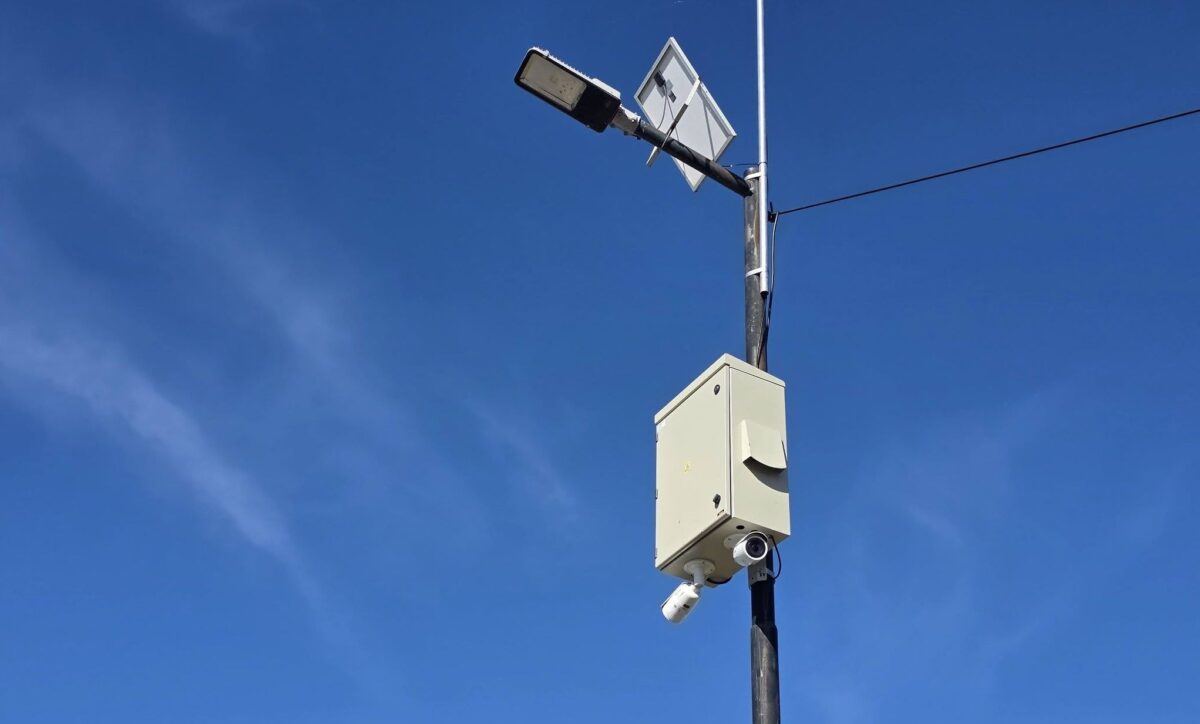 INSTALARON CÁMARAS EN EL ACCESO A AYARZA