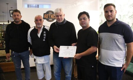 EL INTENDENTE FUE DISTINGUIDO CON CINTURÓN NEGRO HONORARIO DE KARATE