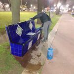 PLAZA ESPAÑA: SE AVANZA EN LA RESTAURACIÓN DE BANCOS