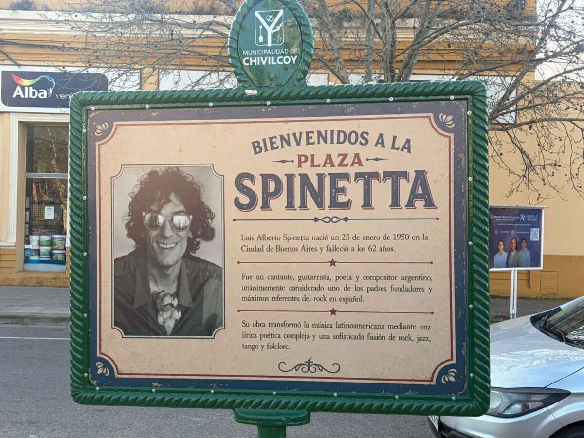 INAUGURACIÓN Y HOMENAJE A LUIS ALBERTO SPINETTA EN LA PLAZA QUE LLEVA SU NOMBRE