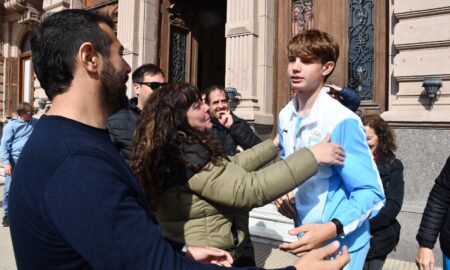 EL JOVEN CICLISTA MÁXIMO SALA FUE RECIBIDO EN EL PALACIO MUNICIPAL