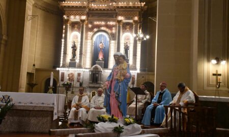 FIESTA DE NUESTRA SEÑORA DEL ROSARIO: SE CELEBRÓ CON LA PRESENCIA DEL OBISPO AUXILIAR