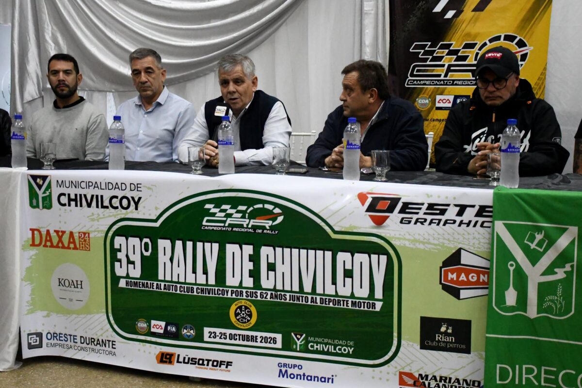 DEL VIERNES AL DOMINGO SE DISPUTARÁ EL RALLY DE CHIVILCOY